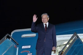 越共中央总书记苏林启程赴朝鲜进行国事访问。图自越通社