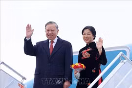 越共中央总书记苏林和夫人圆满结束对芬兰的正式访问。图自越通社