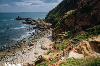 嘉莱省归仁东坊奇窝（Kỳ Co）景点。图自越通社