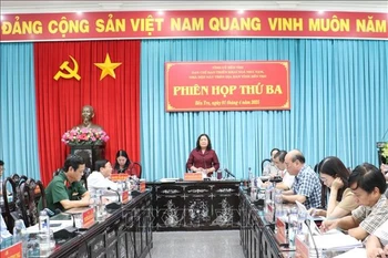 会议场景。图自越通社