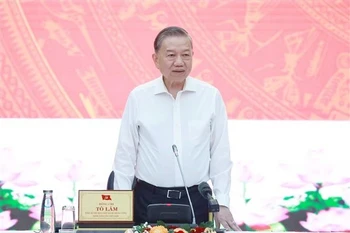 越共中央总书记苏林。图自越通社