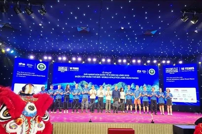 公布仪式现场。图自越通社