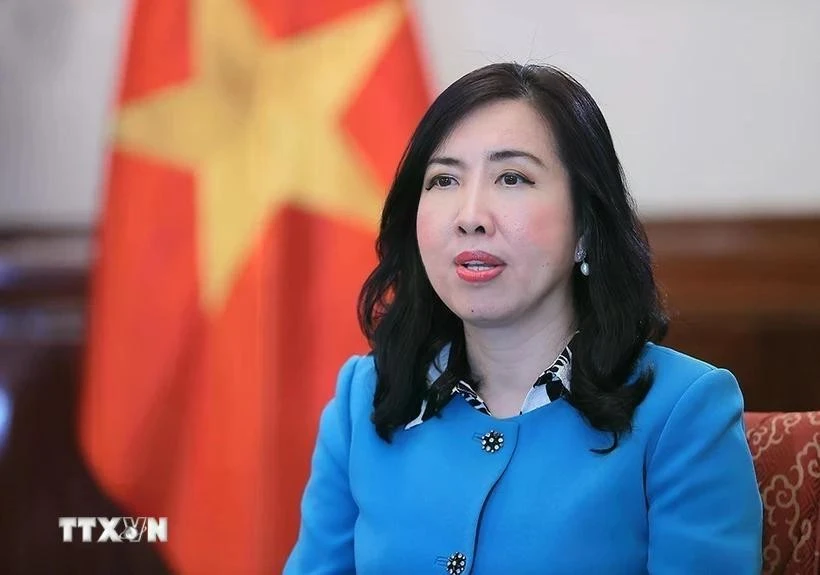 越南外交部副部长黎氏秋姮。图自越通社
