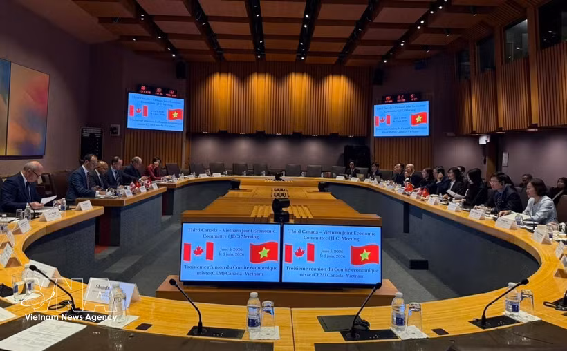 会议现场。图自越通社