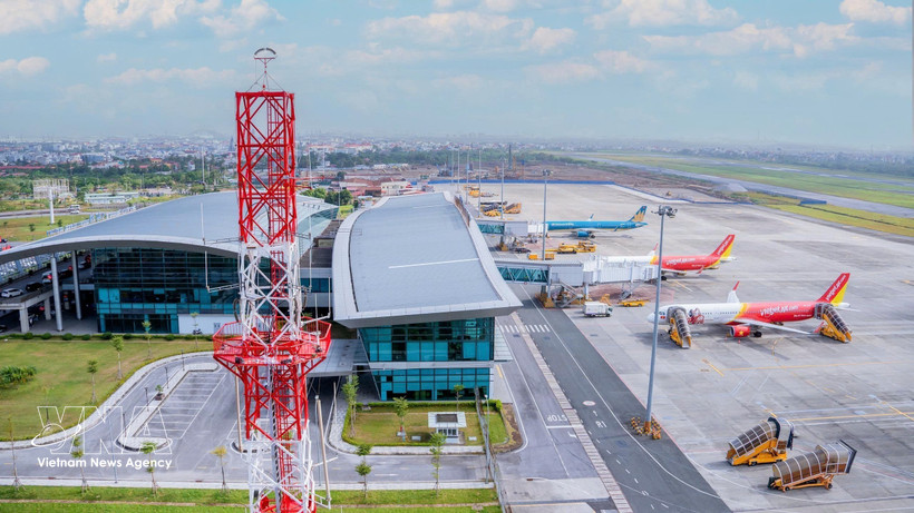 海防市吉碑航空港。图自越通社
