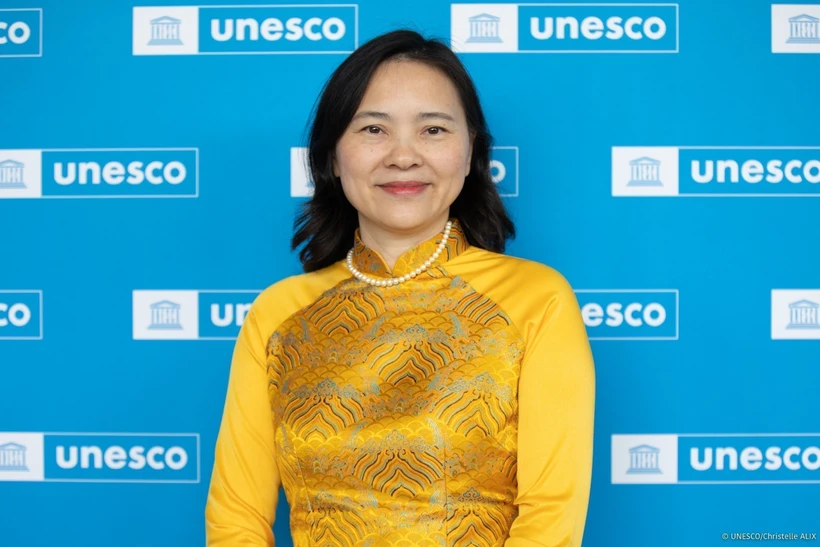 越南驻联合国教科文组织代表团团长阮氏云英。图自越通社