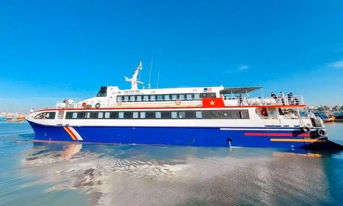 首趟从胡志明市前往昆岛的高速客船将于3月29日启航 。图自Vnexpress