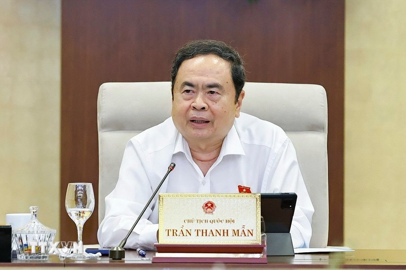 国会主席陈青敏。图自越通社