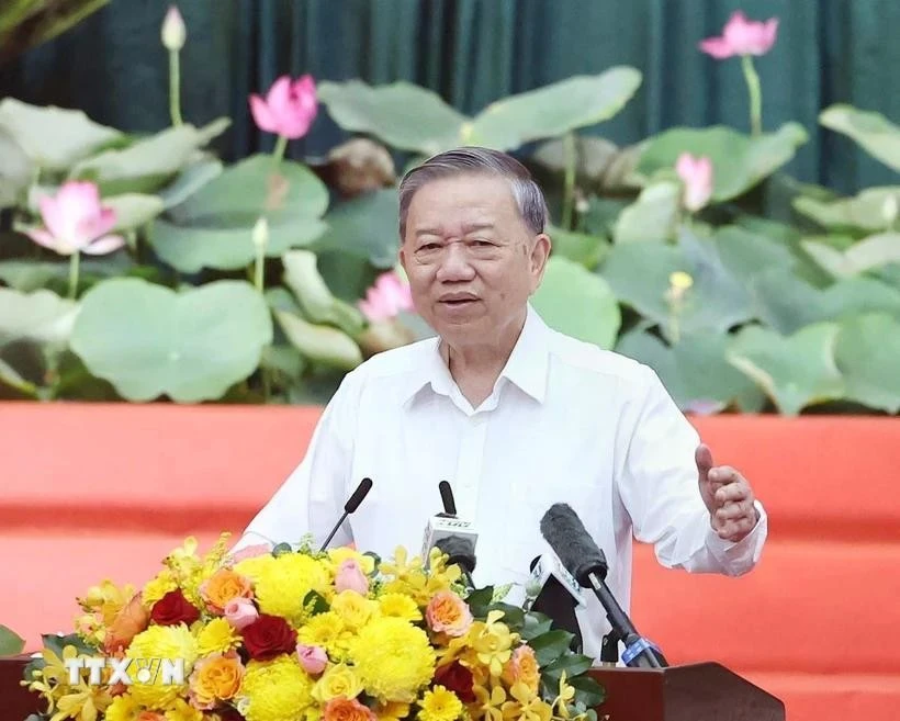 越共中央总书记苏林。图自越通社
