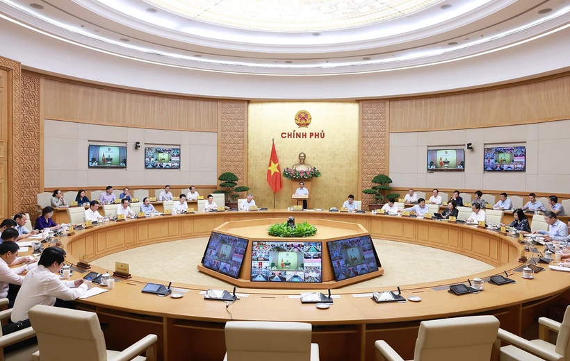 会议场景。图自越通社