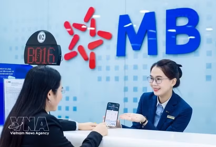军队股份商业银行（MB）跻身越南诚信高效上市公司50强（VIX50）名单。图自越通社