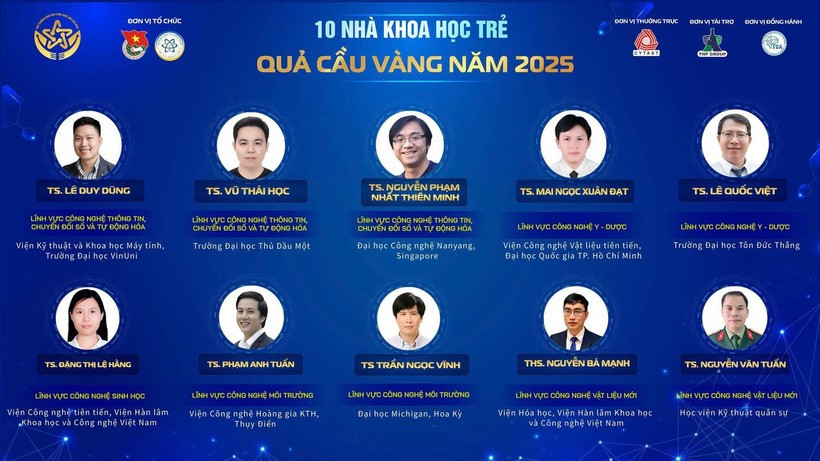 2025年科学技术“金球奖”青年科学家名单揭晓。(组委会供图)
