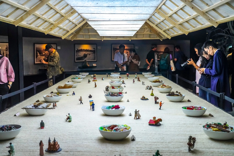 越南河粉博物馆是越南首家饮食文化博物馆，旨在保护、发展并向国内外游客传播越南饮食文化遗产的价值。图自越通社