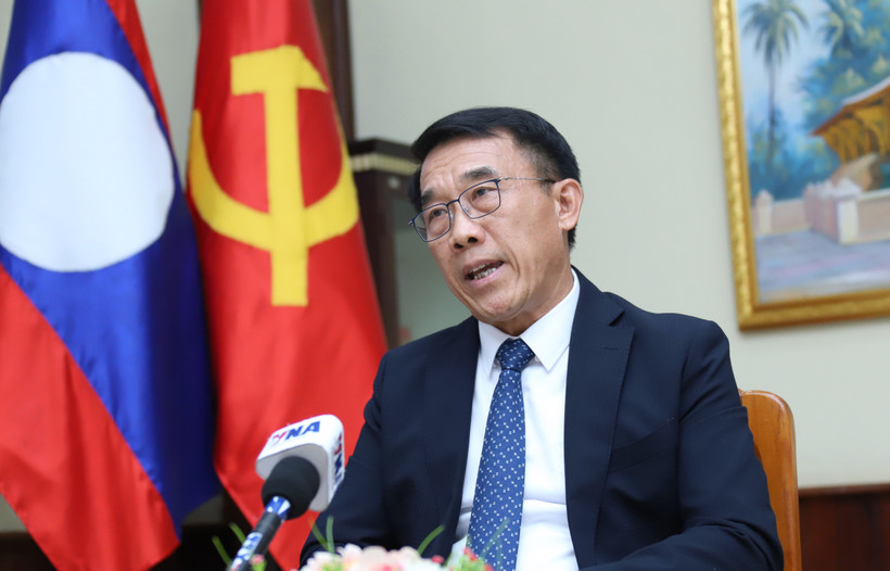 老挝人民革命党中央对外部部长本莱·班达努冯。图自越通社