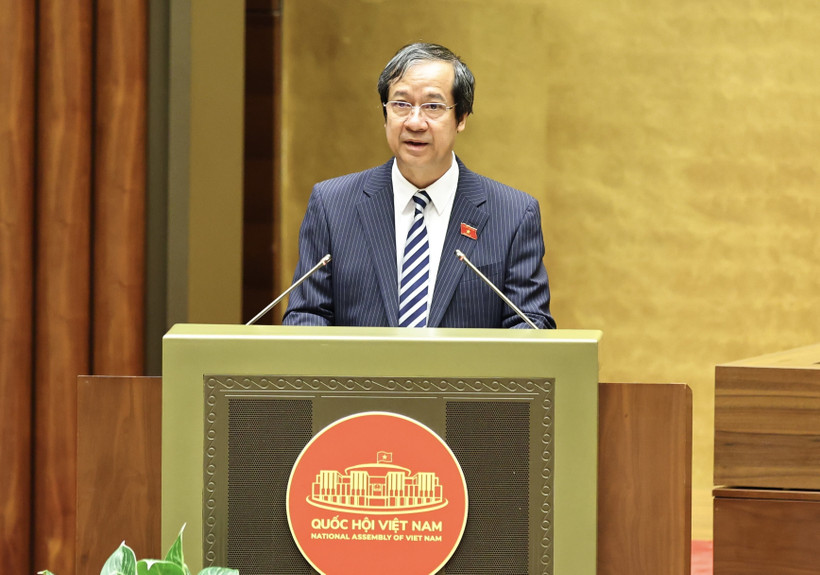 教育部长阮金山。图自越通社