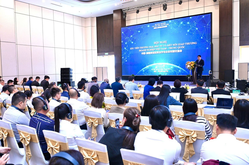 越南-中国贸促投资合作与企业对接交流会。图自越通社
