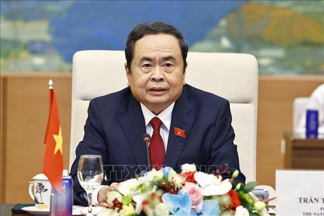 越南社会主义共和国国会主席陈青敏。图自越通社