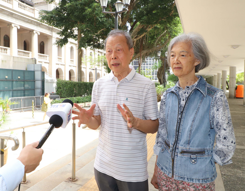 曾担任电影《阮爱国在香港》顾问的研究学者李明汉接受越通社记者的采访。图自越通社
