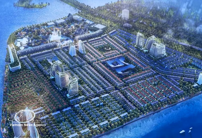 一个智慧城市的效果图。图自越通社