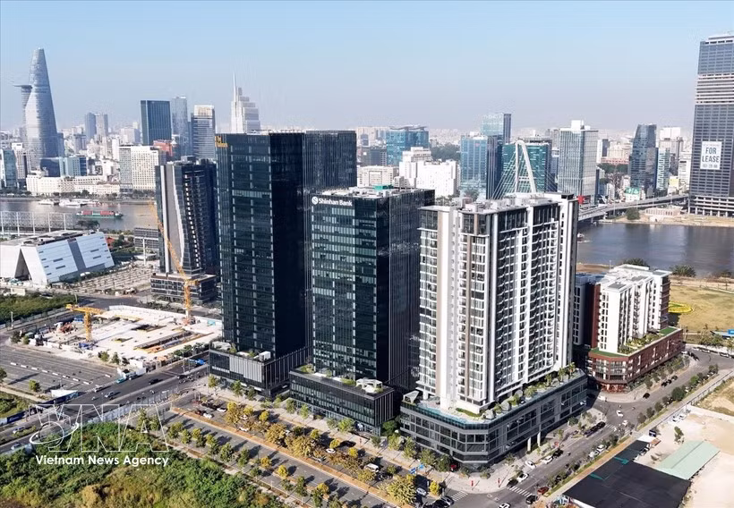 胡志明市越南国际金融中心。图自越通社
