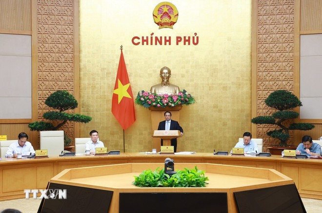范明政发表讲话。图自越通社