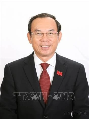 阮文年，越共中央政治局委员，胡志明市市委书记。图自越通社