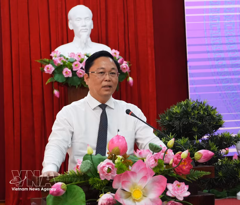 黎智青当选顺化市人民委员会主席。图自越通社