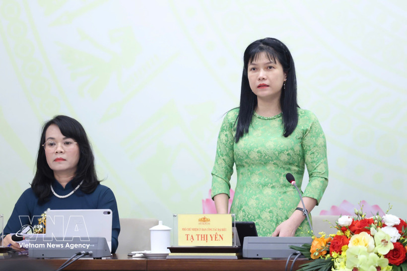 国会代表工作委员会副主任谢氏安。图自越通社