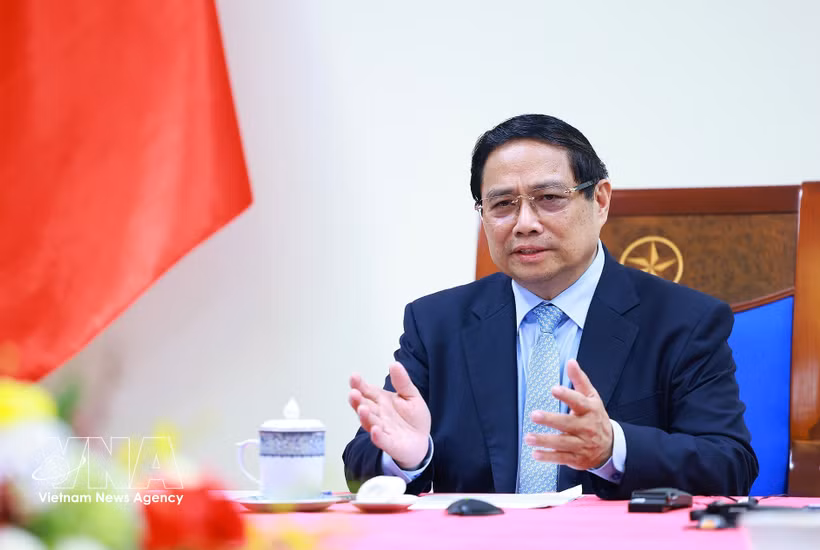 范明政总理。图自越通社