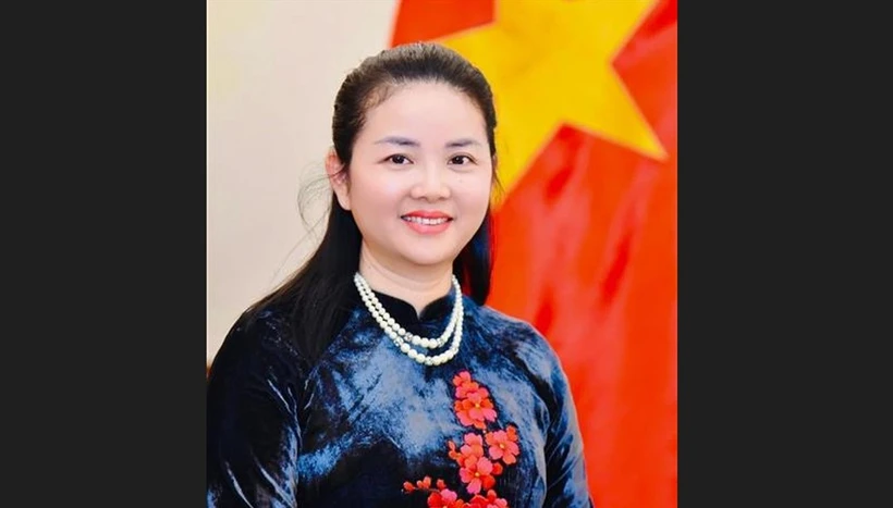 越南驻莫桑比克大使陈氏秋辰。图自越通社