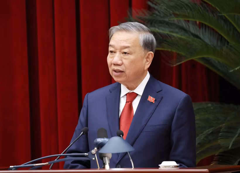 苏林总书记。图自越通社
