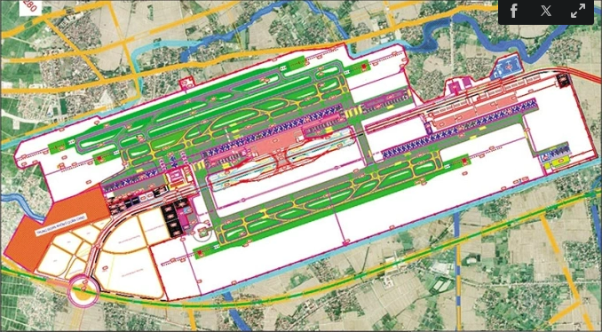 嘉平国际航空港投资项目的规划。图自Vnexpress