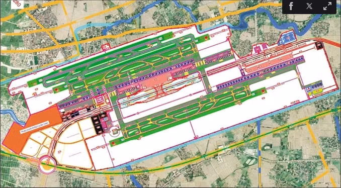 嘉平国际航空港投资项目的规划。图自Vnexpress