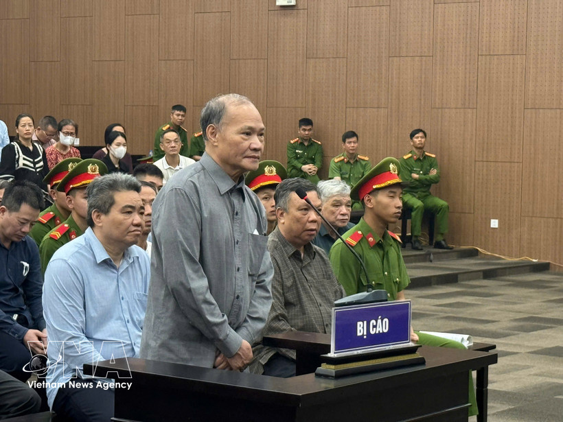 农业与农村发展部前副部长黄文胜受审。图自越通社