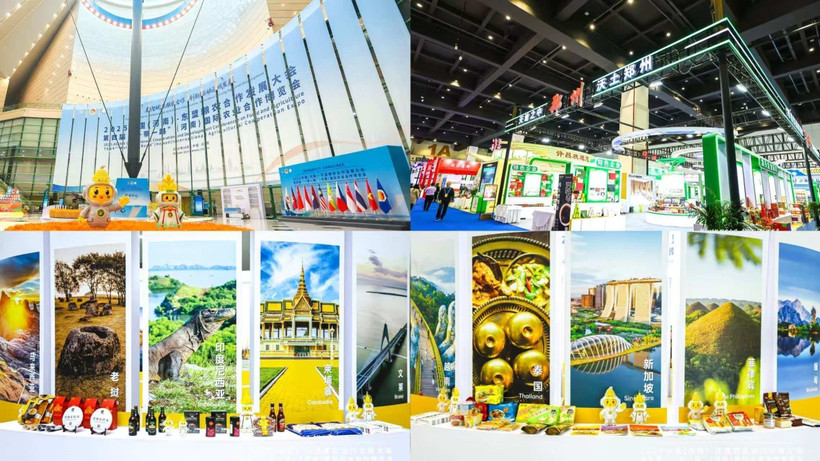 2025中国（河南）—东盟粮农合作发展大会介绍中国和东盟国家的粮农产品。图自越通社