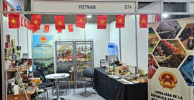 越南企业的展位。图自越通社