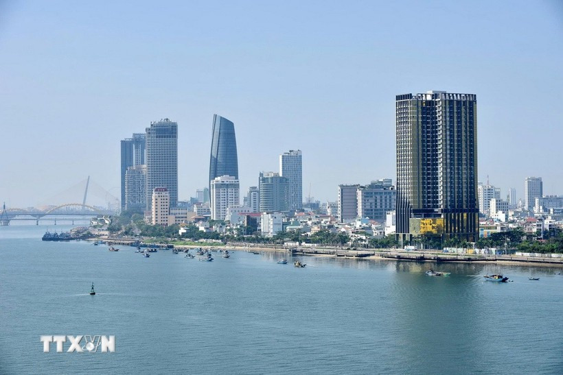 岘港市一角。图自越通社
