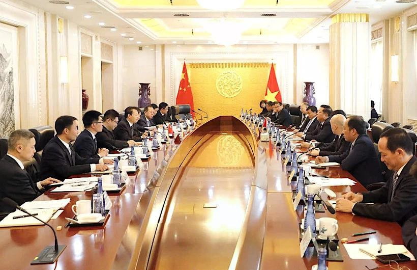 双方会见场景。图自越南建设部