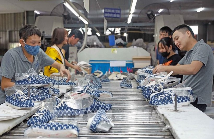 鞋类是越南的主要出口产品之一。图自越通社