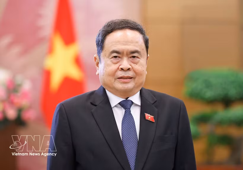 越南国会主席陈青敏。图自越通社