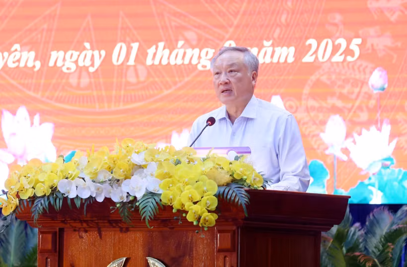 越共中央政治局委员、政府常务副总理、2025年特赦咨询委员会主席阮和平。图自越通社