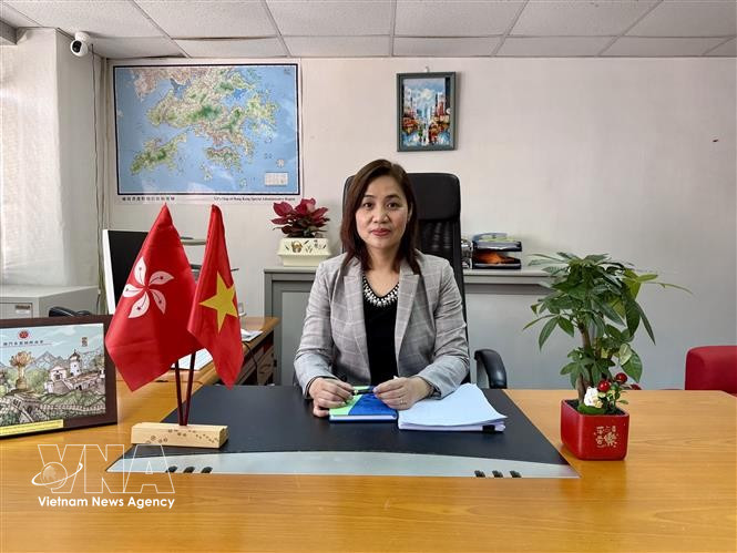 越南驻香港总领事馆副总领事、商务参赞武氏翠。图自越通社