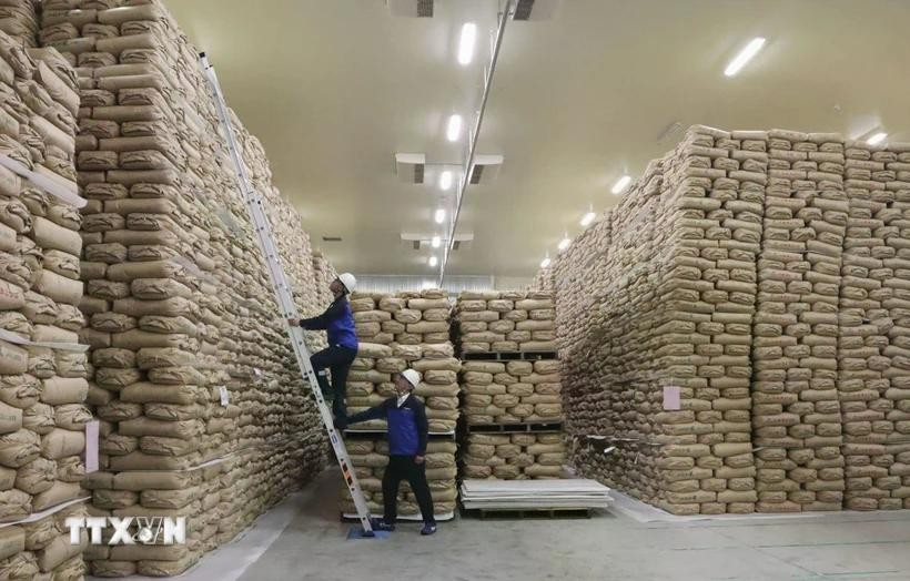 大米储备库。图自共同社