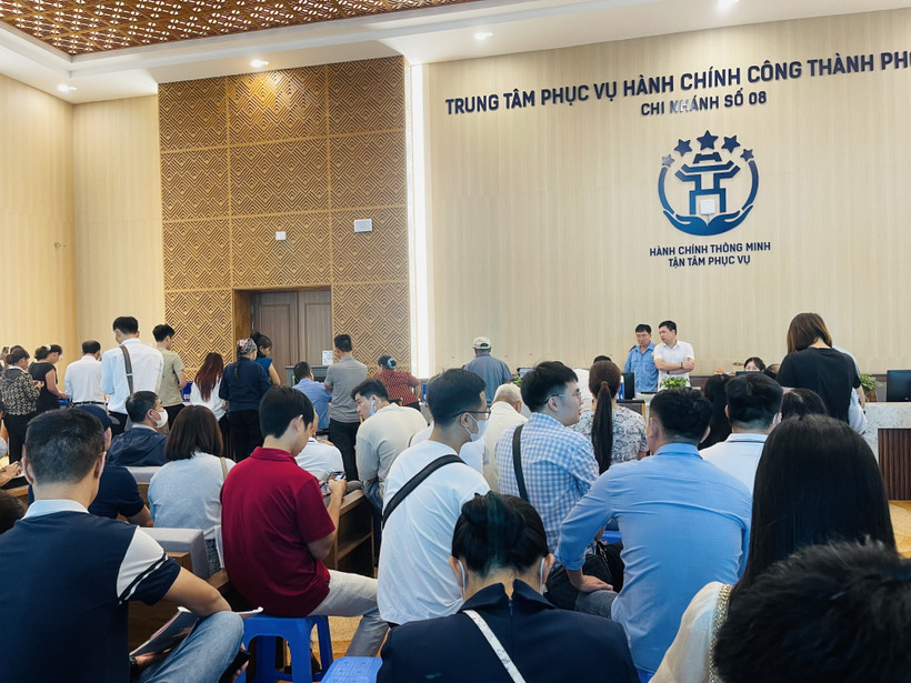 河内市东英乡的公共行政服务中心。图自越通社