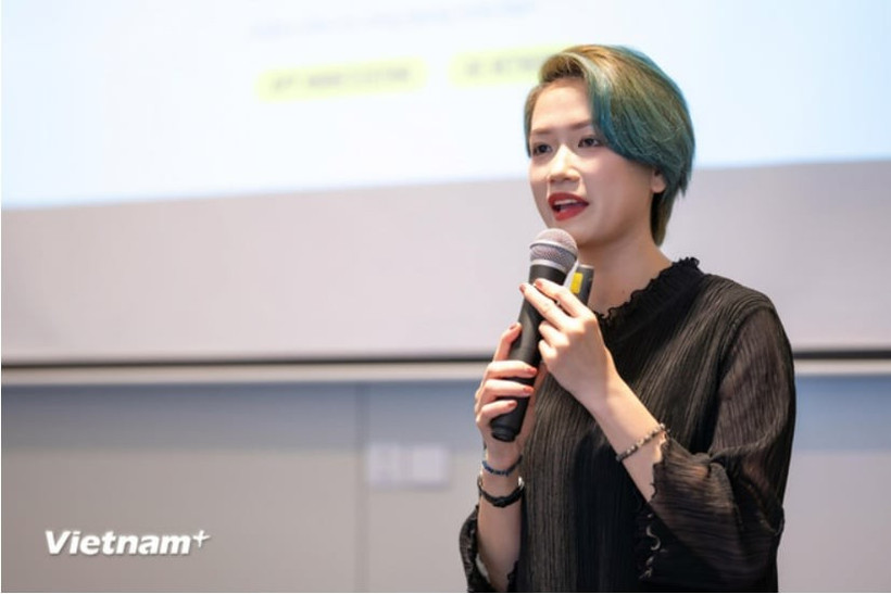 Yango Ads 业务发展总监书阮发表讲话。图自Vietnam+