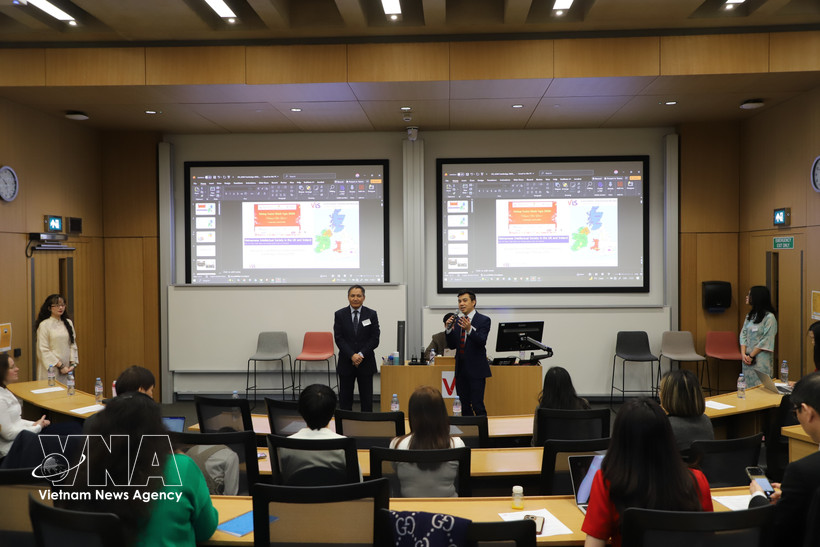 2026年2月，由越南驻英国及爱尔兰知分子协会（VIS）在英国剑桥举办的人工智能（AI）研讨会。图自越通社