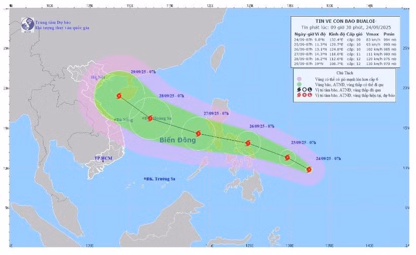 第10号台风的位置和路径。图自国家水文气象预报中心