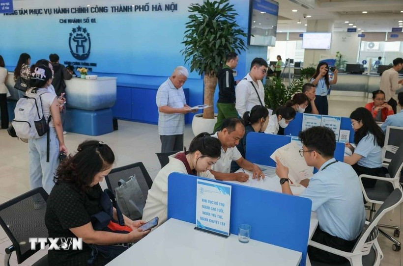 河内市公共行政服务中心。图自越通社