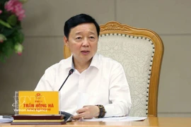 越南政府副总理陈红河主持召开国家打击非法、不报告、不受管制（IUU）捕捞指导委员会第33次会议。图自越通社