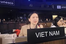 越南常驻联合国教科文组织代表团团长阮氏云英大使。图自越通社